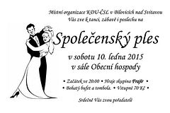 plakt Spoleenskho plesu 10.1.2015 v Blovicch