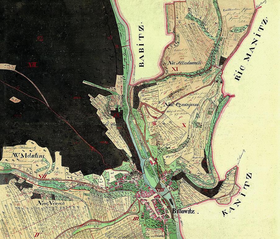 Katastrln mapa z let 1826-7